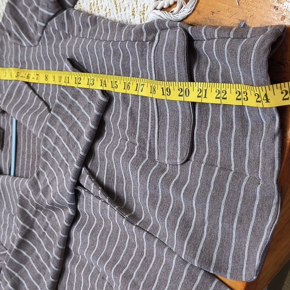 Anthropology Dolan Charcoal Striped Blazer Jacket Career Contemporary Sweater - Picture 12 of 13